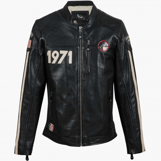 Blouson En Cuir Scott Steve McQueen X Le Mans