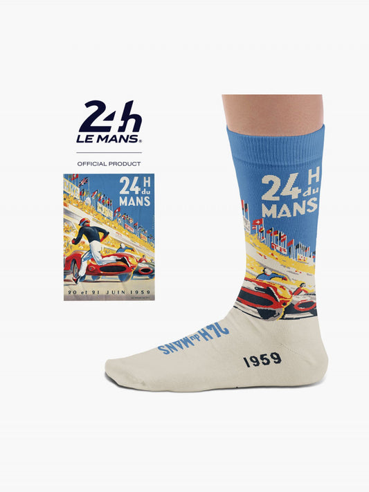 Chaussettes Affiche 1959 - HEEL TREAD X 24H Le Mans