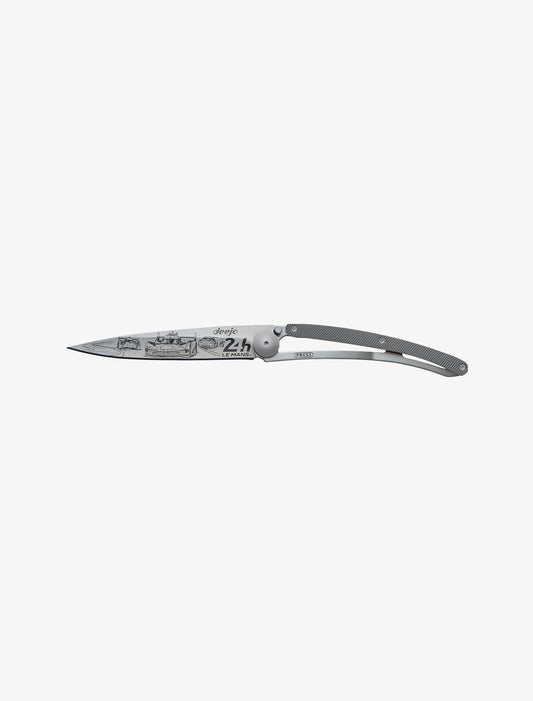 Couteau de Poche TRIO - Aluminium gris foncé - 24h Le Mans x Deejo image 3