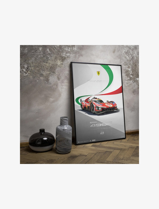 Affiche Ferrari 499P N°51 2026 - 24H Le Mans image 2