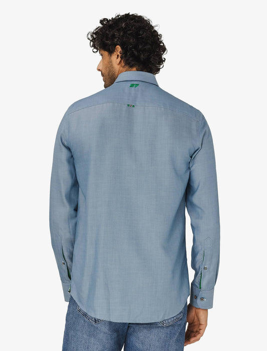 Blue Oxford Shirt - STATE OF ART X LE MANS CLASSIC image 2