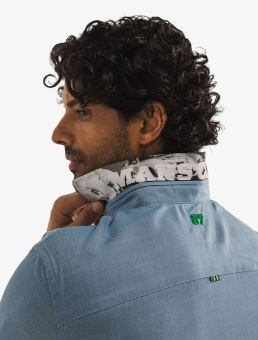 Blue Oxford Shirt - STATE OF ART X LE MANS CLASSIC image 4