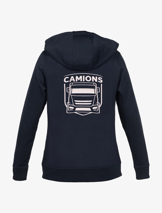 Women’s Zip-Up Hoodie with Emblem - 24h Camions image 2