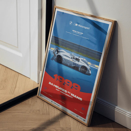 Affiche BMW V12 LMR 1999 - 24H Le Mans