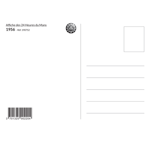 Carte Post Aff 24h 1956