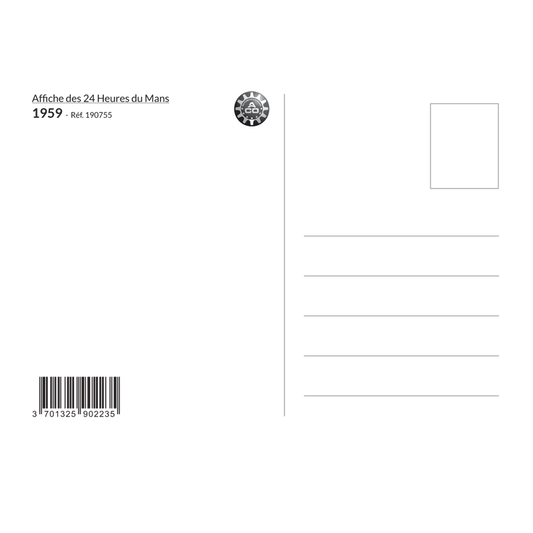Carte Post Aff 24h 1959