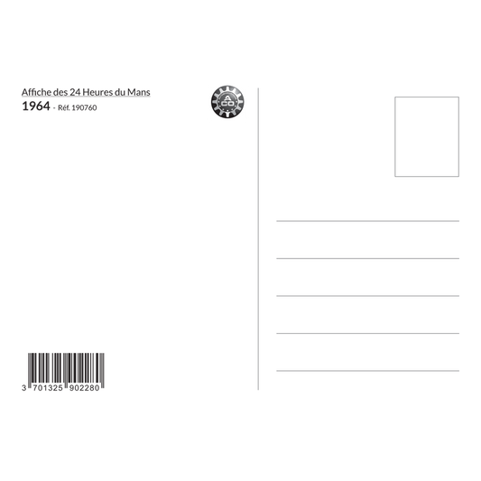 Carte Post Aff 24h 1964