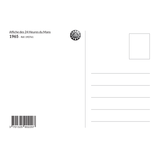 Carte Post Aff 24h 1965