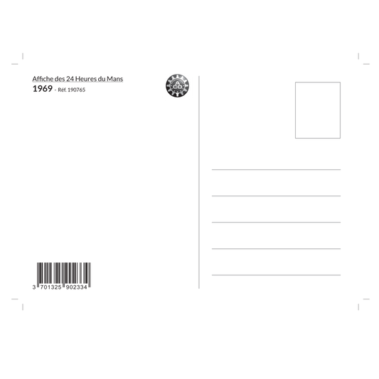 Carte Post Aff 24h 1969