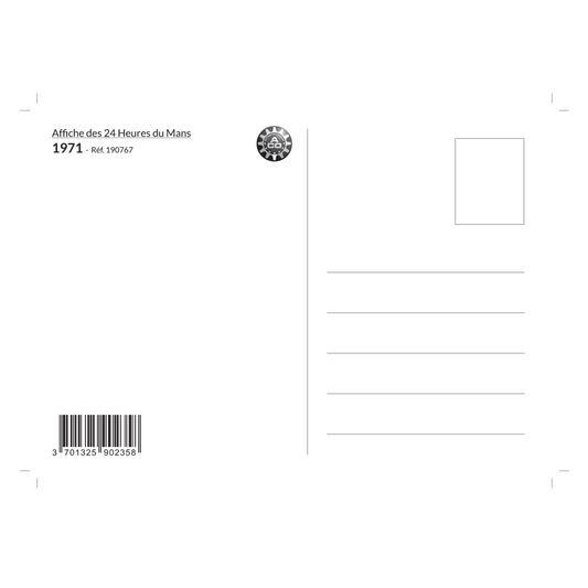 Carte Post Aff 24h 1971