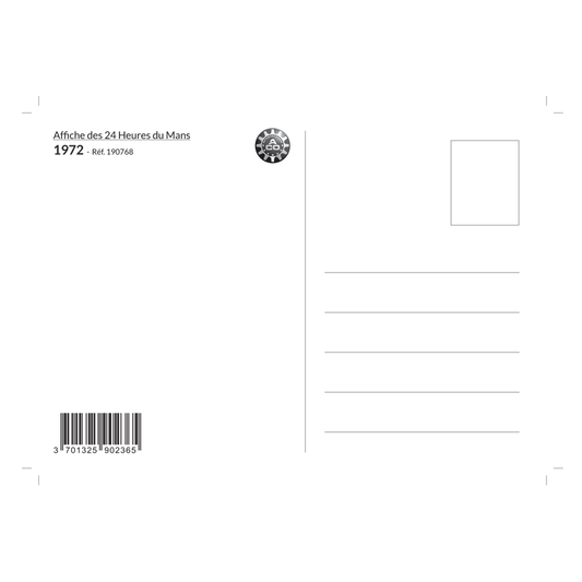 Carte Post Aff 24h 1972