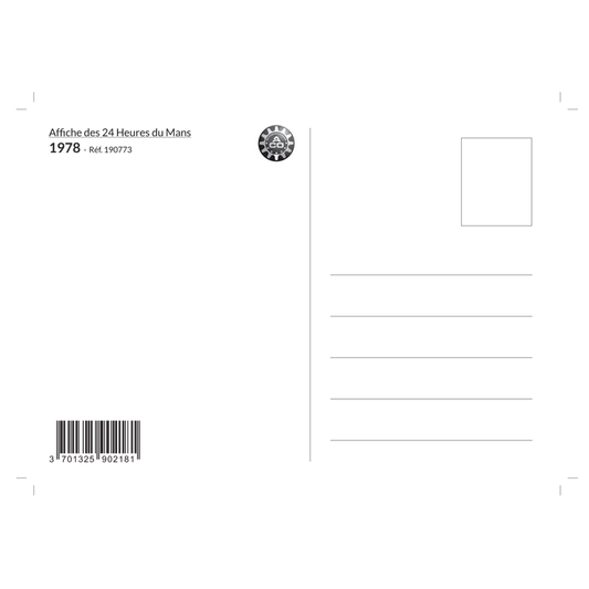 Carte Post Aff 24h 1978