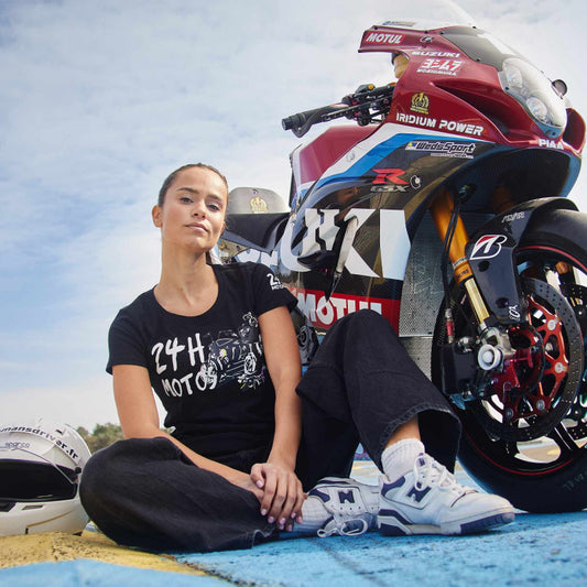 T-shirt Femme Blooming Bike - 24H Motos
