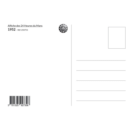 Carte Post Aff 24h 1952