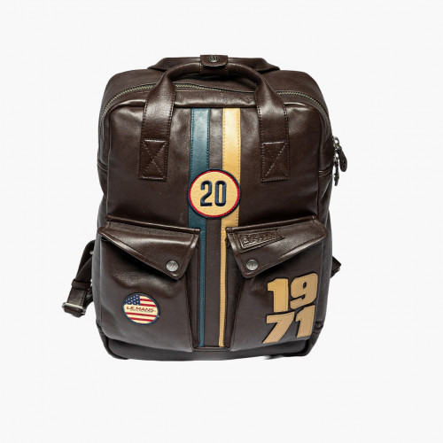 Sac à dos en cuir Matt7 - Steve McQueen x Le Mans