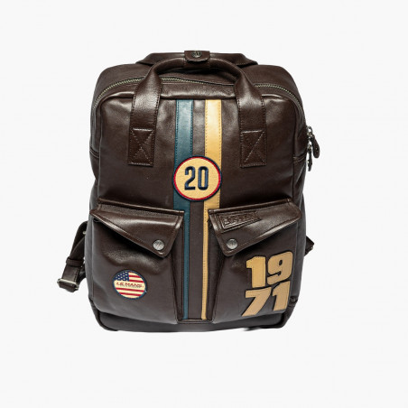Sac à dos en cuir Matt7 - Steve McQueen x Le Mans