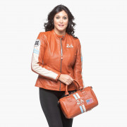 Rosy Leather Handbag 12H - 24H Le Mans