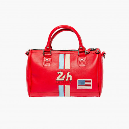 Rosy Leather Handbag - 24H Le Mans