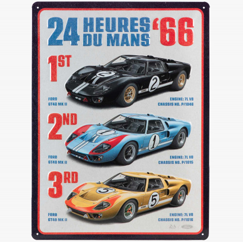 Tôle Métal Ford X Le Mans - 24h Le Mans