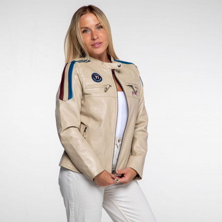 Blouson En Cuir Femme Adriana - Steve McQueen x Le Mans