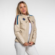 Adriana Women's Leather Jacket - Steve McQueen x Le Mans