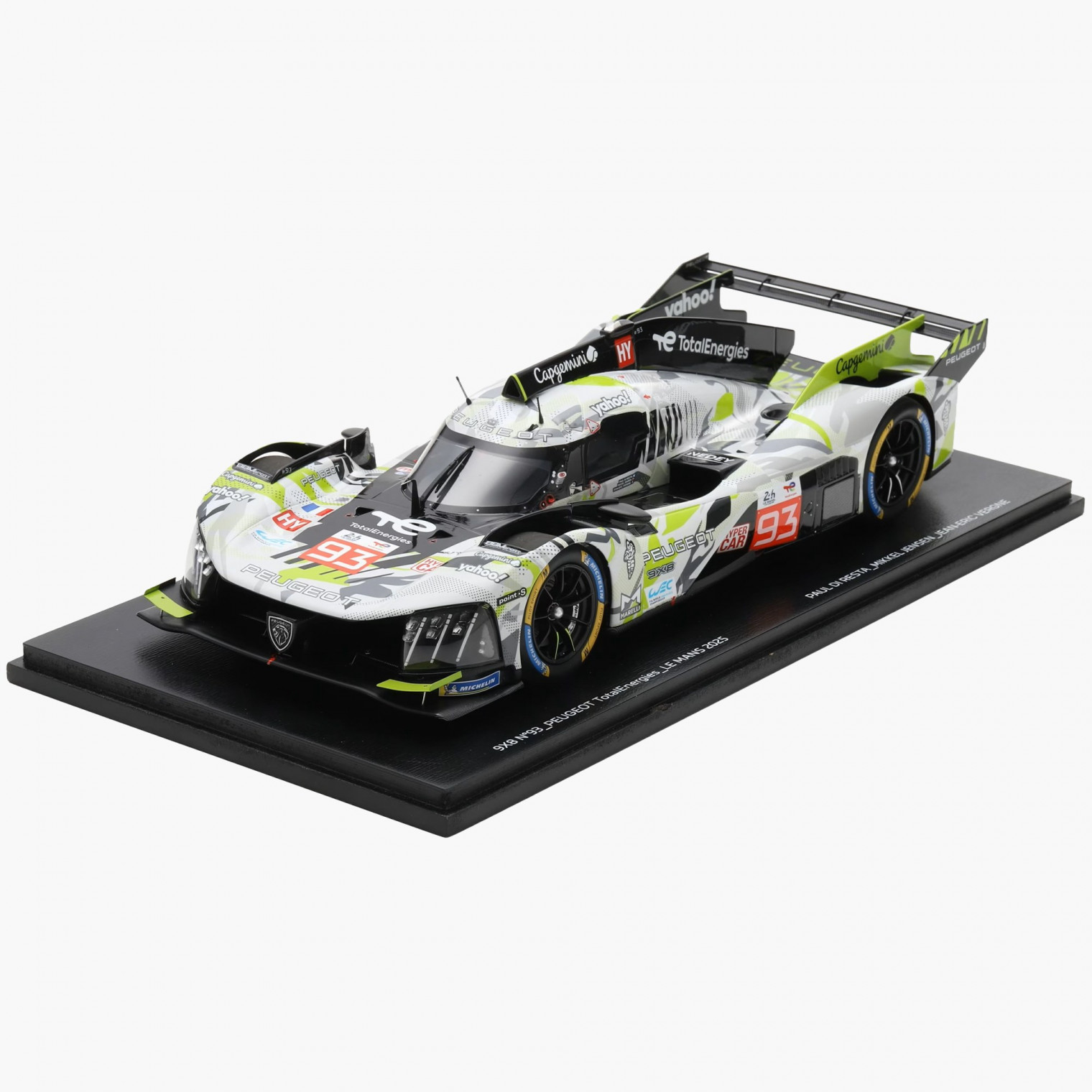 ミニカー PEUGEOT 9X8 TotalEnergies Le Mans 2025 PEUGEOT 9X8 N°93 2025 - 1/18