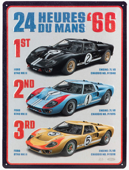Tôle Métal Ford x Le Mans - 24h Le Mans