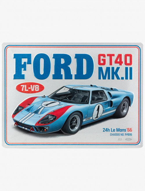 Tôle Métal Ford GT40 - 24h Le Mans