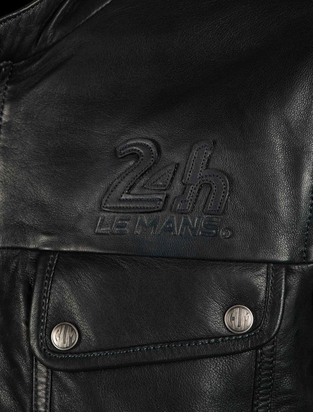 Blouson En Cuir Lagache - 24H Le Mans