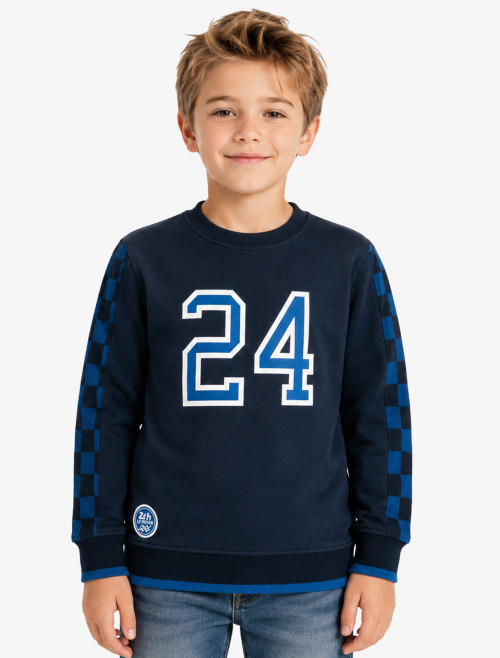 Children's Checkered Sweatshirt - 24H Le Mans