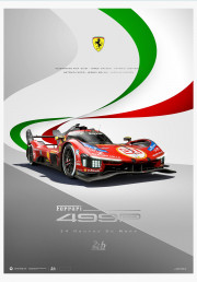 Ferrari 499P N°51 2026 Poster - 24H Le Mans