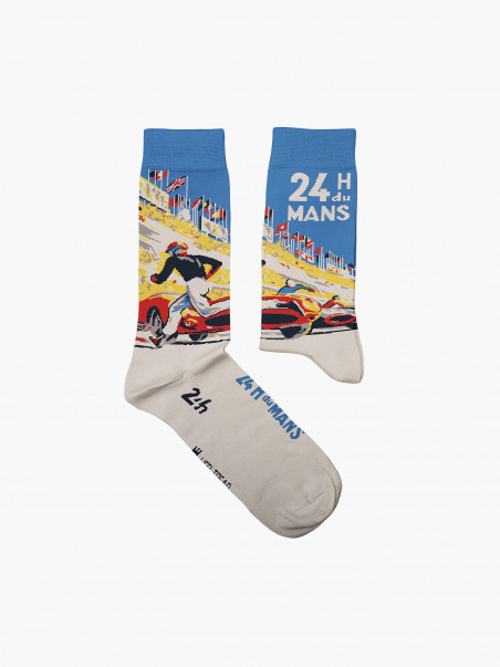 Chaussettes Affiche 1959 - HEEL TREAD X 24H Le Mans