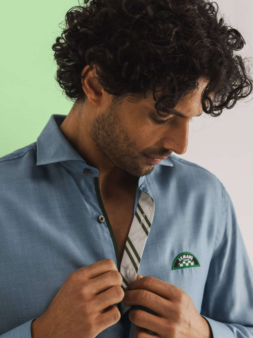 Blue Oxford Shirt - STATE OF ART X LE MANS CLASSIC