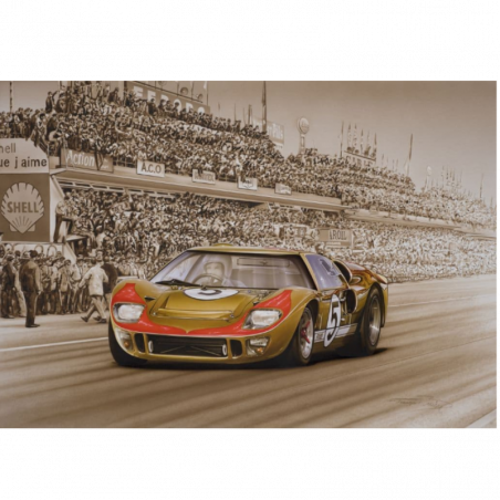 Litho Ford Gt40  5 1966