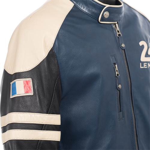 Falcon Blue Leather Jacket 24H