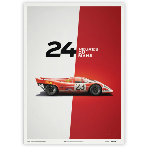 Affiche Porsche 917k  23 1970