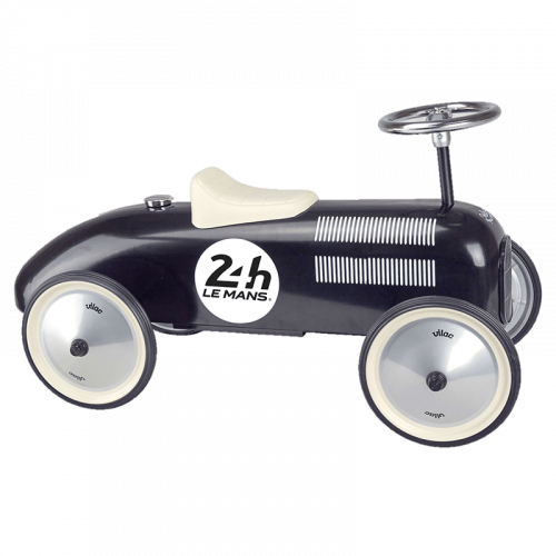 Children's Ride-on Vintage Racing Car - Black