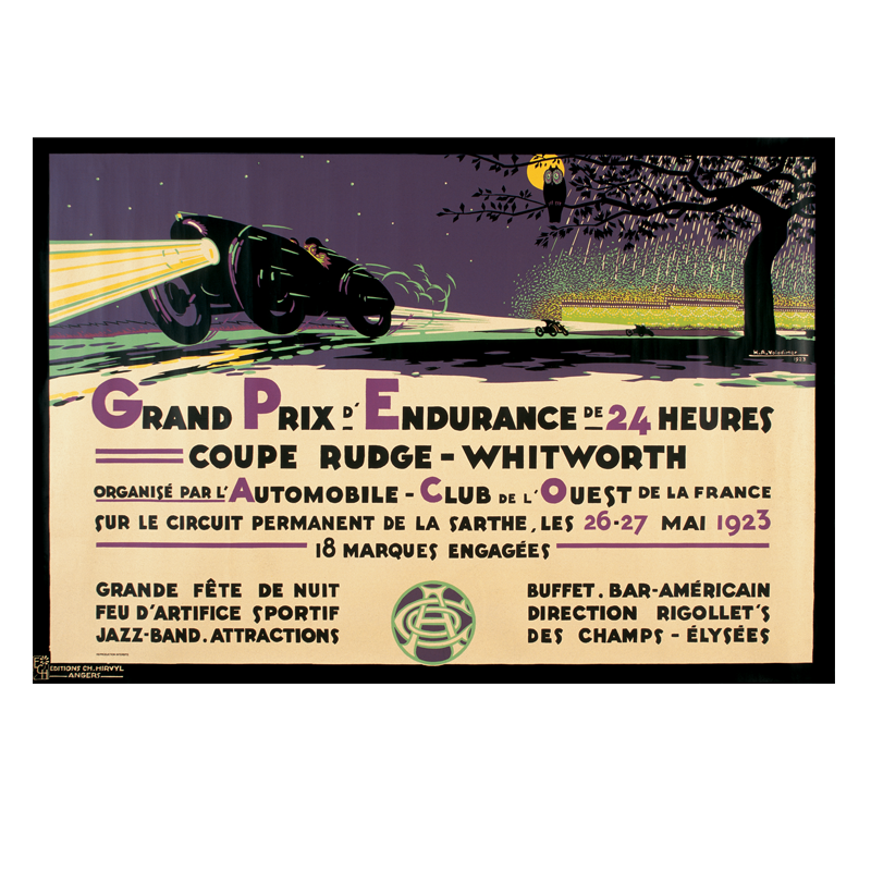 Les 100 ans du Mans Affiche-1923