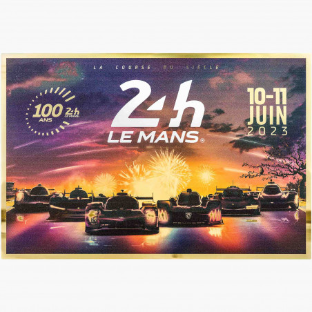 Plaque Affiche 2023 Aluminium - 24h Le Mans
