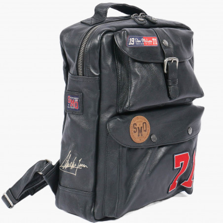 Aurac Leather Backpack - Steve McQueen x Le Mans