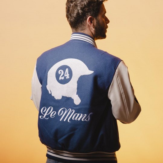 Letterman Jacket Bombers x 24h Le Mans Colour BLEU Size S