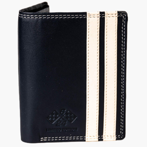 Leather Wallet 2 Flaps Jacky Ickx - 24h Le Mans