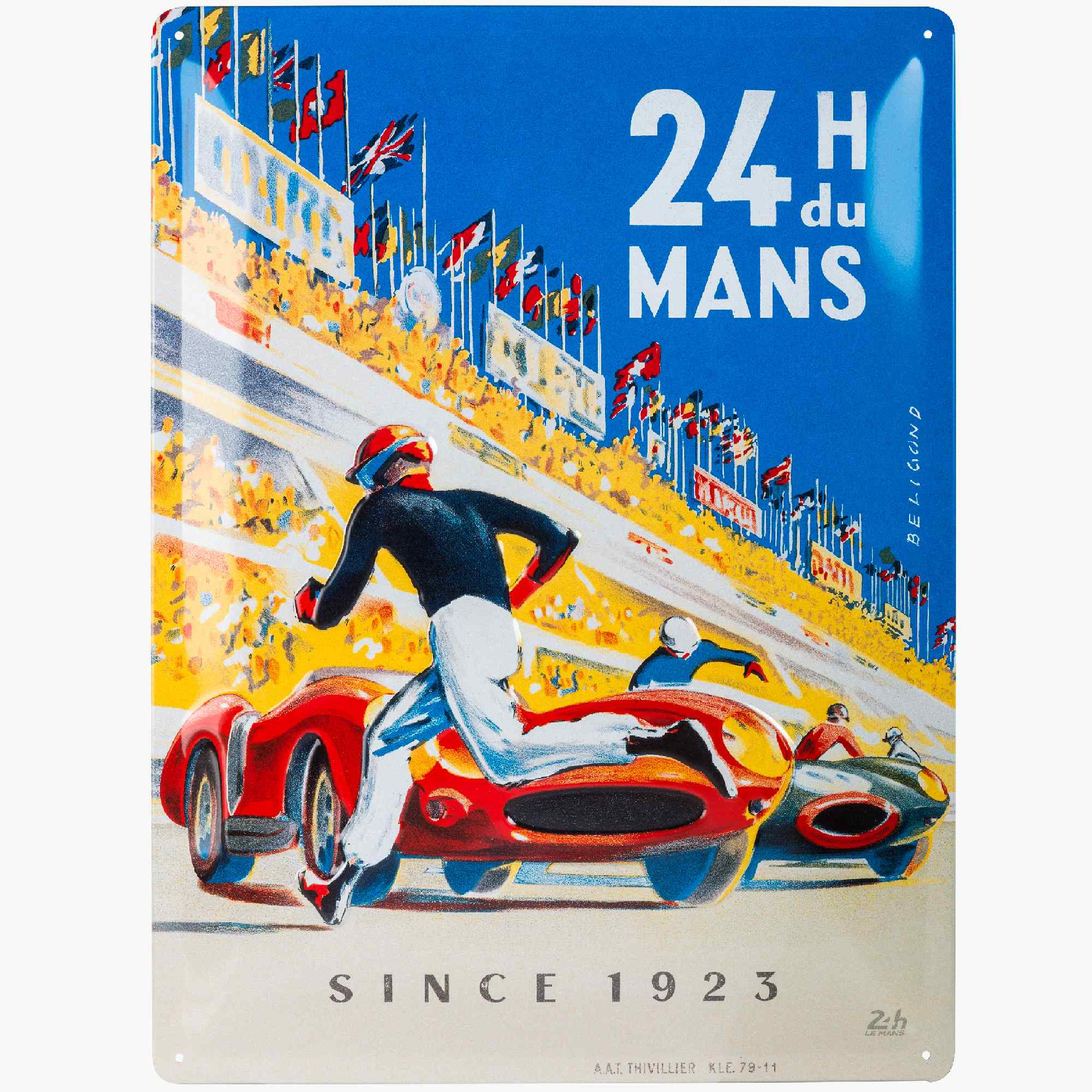 Sheet Metal 1959 Poster - 24h Le Mans Colour 1959