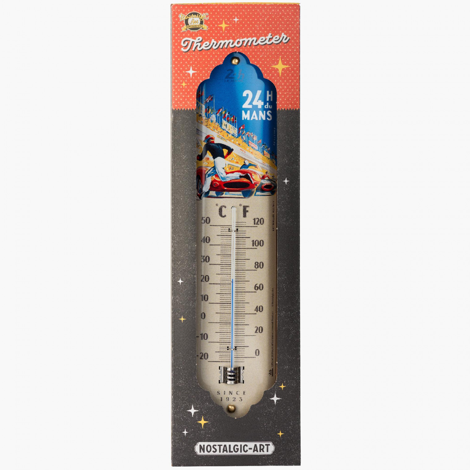 Thermomètre de jardin métallique