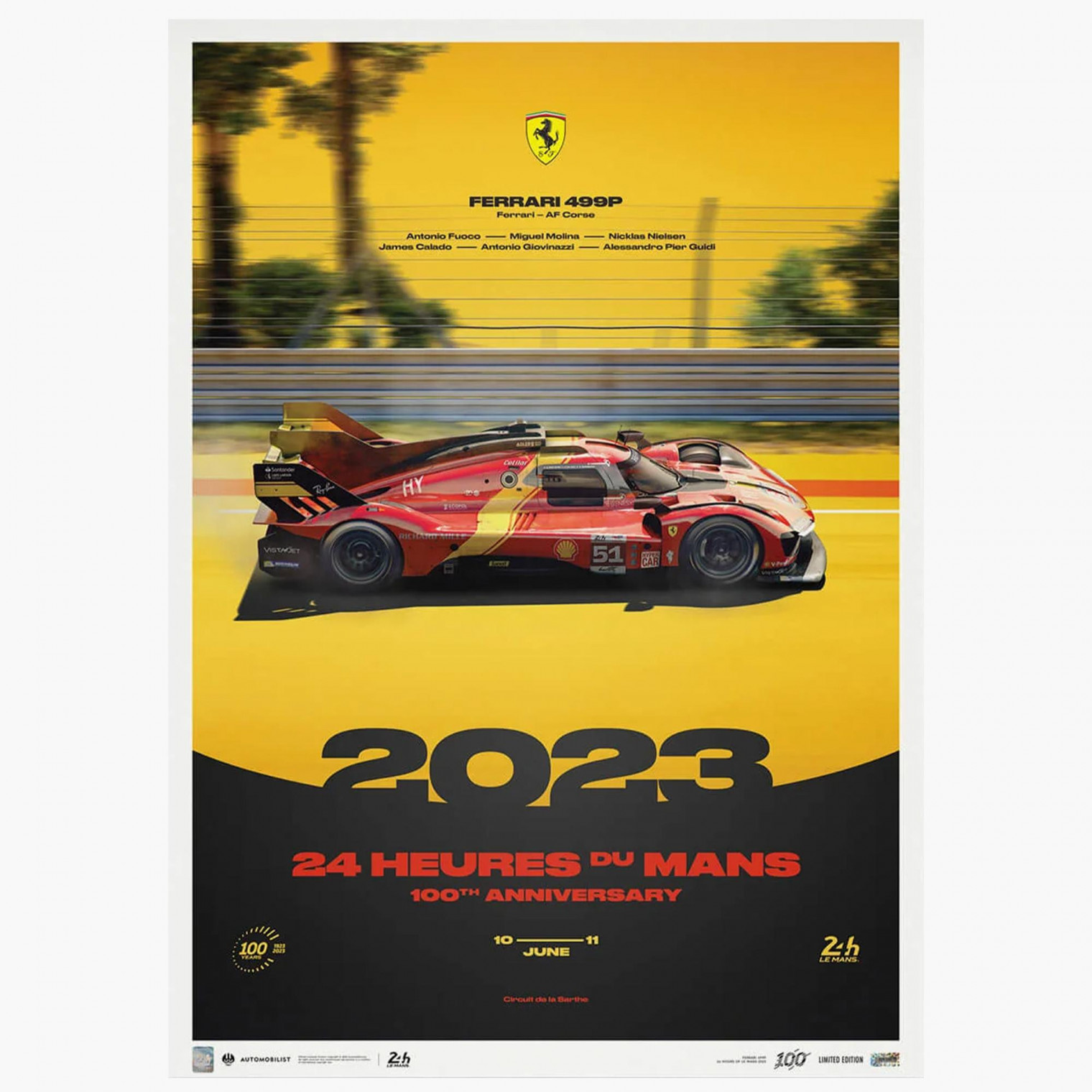Affiche 24 Heures Du Mans 2002 - Originale, état Occasion