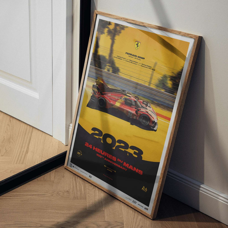 Affiche Originale Des 24 Heures Du Mans 2003 – Poster ACO Vintage N°23 Pour Passionnés De Sport Auto