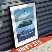 Affiche Bugatti Type 57G "TANK" 1937 - 24H Le Mans