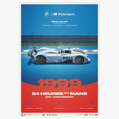 Poster BMW V12 LMR 1999 - 24H Le Mans