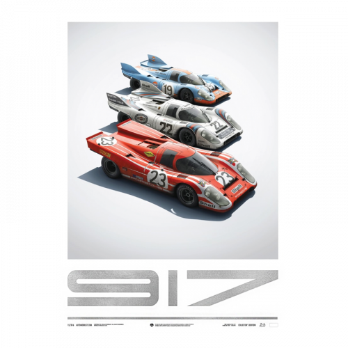 Affiche Porsche 917 Sal/mar/gu  - Unique & Limited