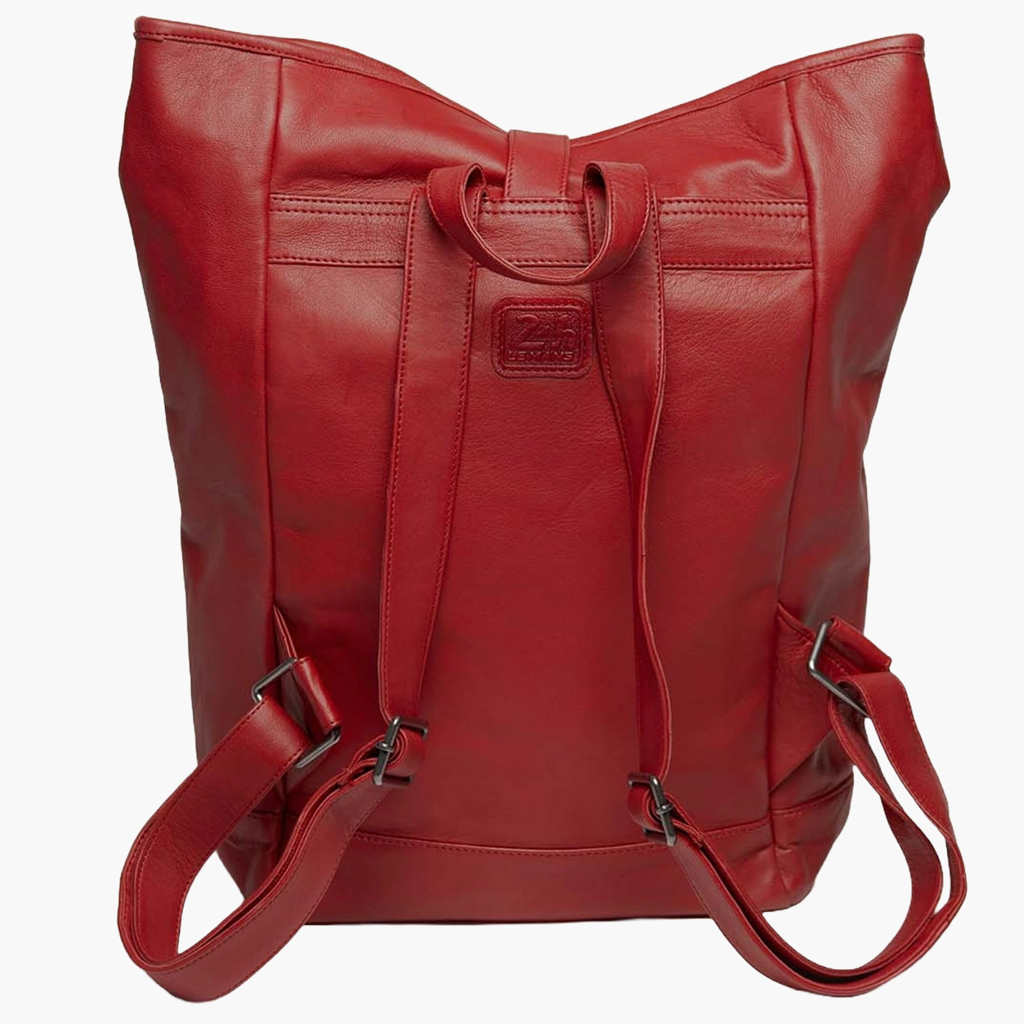 Fernand Leather Backpack 24H Le Mans Colour DARK RED